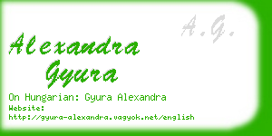 alexandra gyura business card